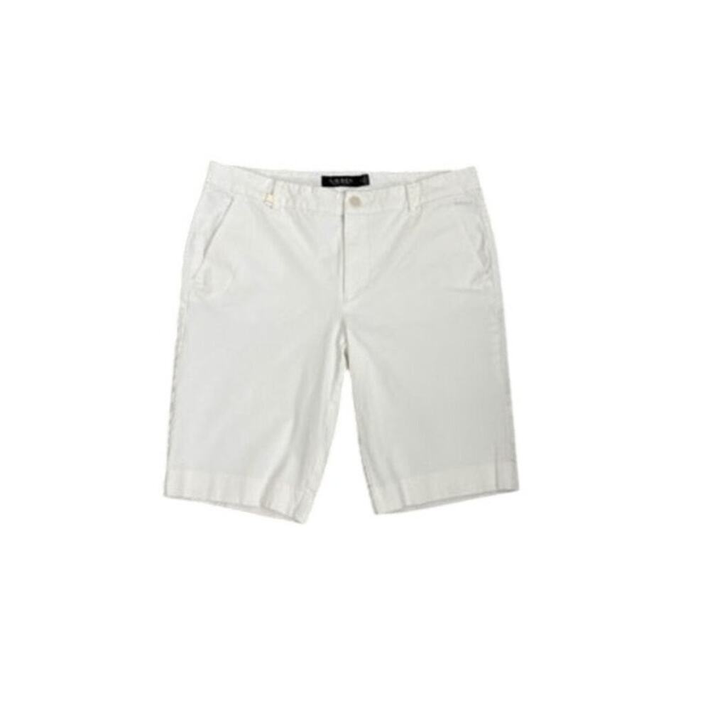 Lauren Ralph Lauren White Casual Chino Shorts Size Women's 8